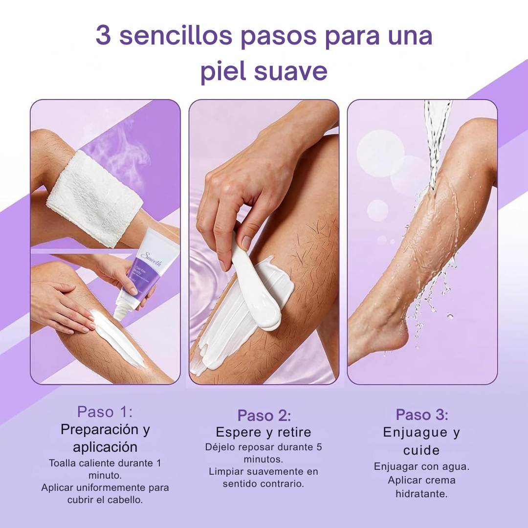 Kit de depilación corporal sin dolor y suave